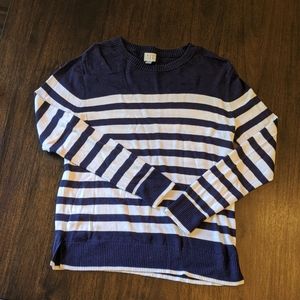 Striped white/navy sweater